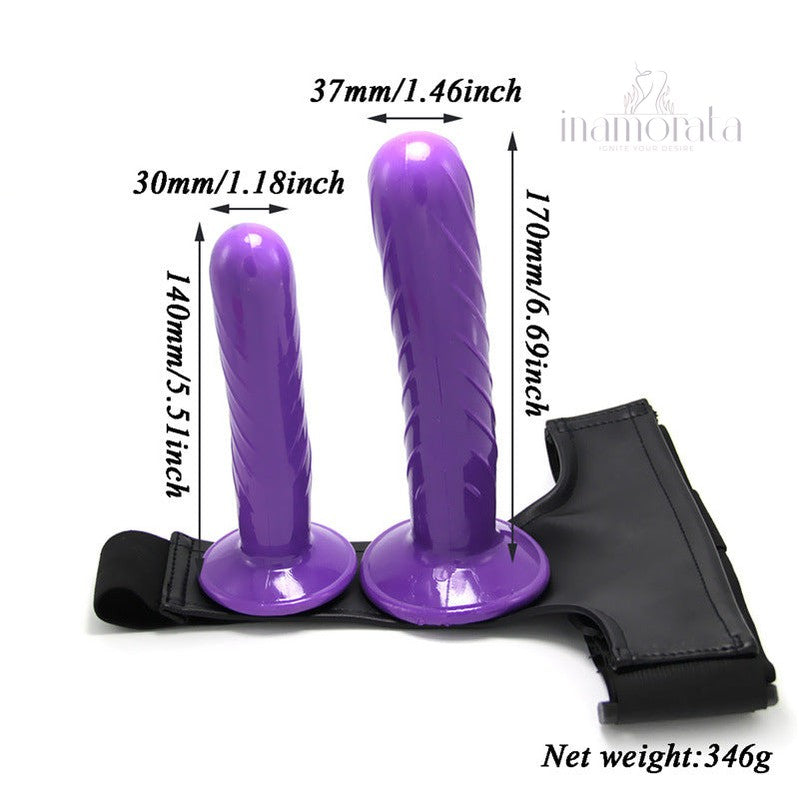 Silhouette Seduction Double Strap On Dildo Size M