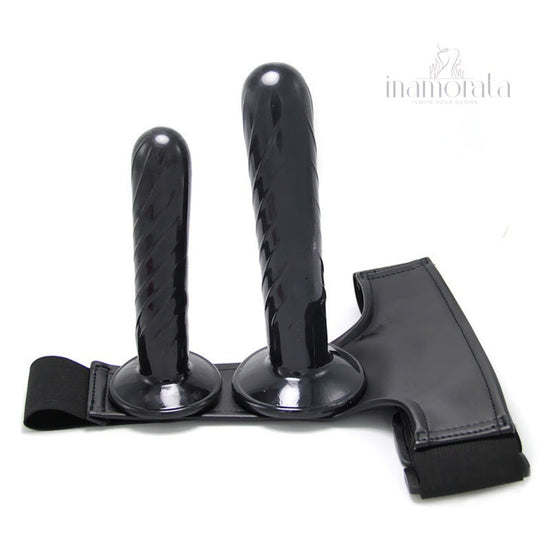 Silhouette Seduction Double Strap On Dildo Size M