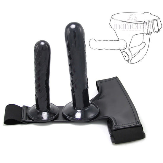 Silhouette Seduction Double Strap On Dildo Size M