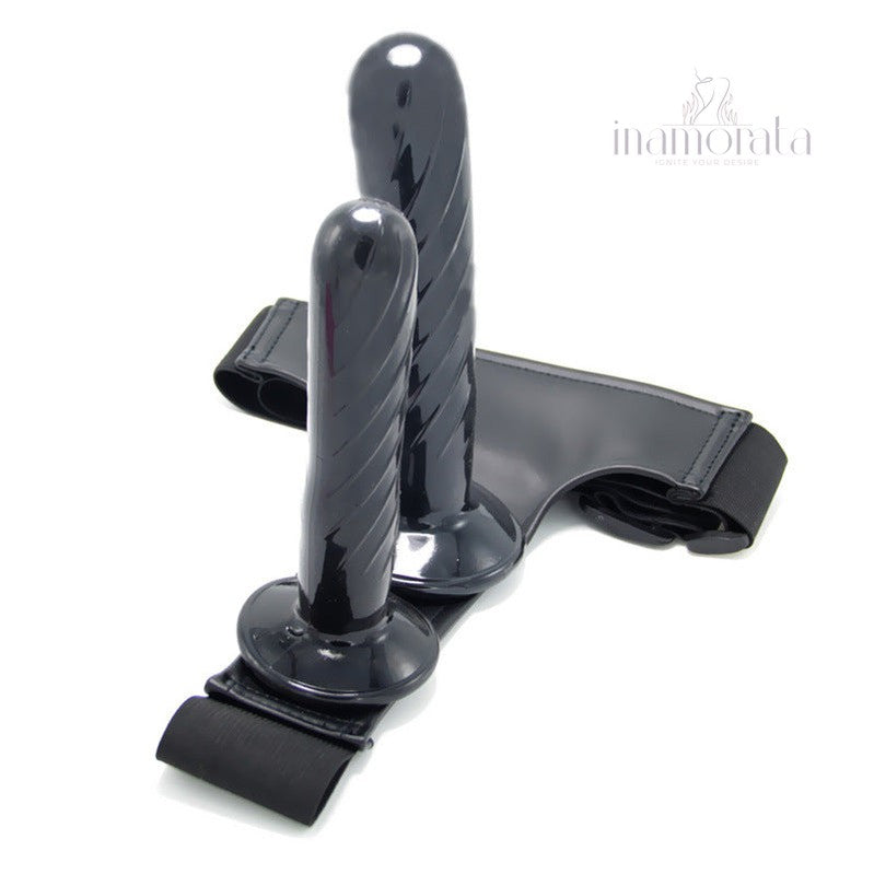 Silhouette Seduction Double Strap On Dildo Size M