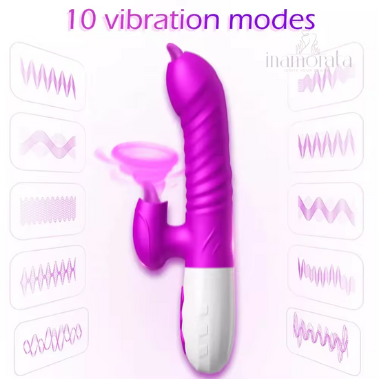 Dual Action Thrusting Rabbit Vibrator