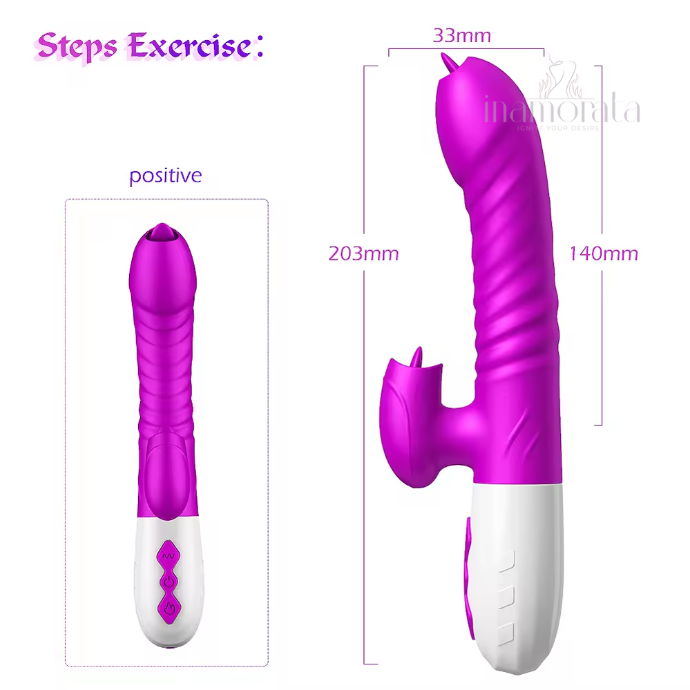 Dual Action Thrusting Rabbit Vibrator