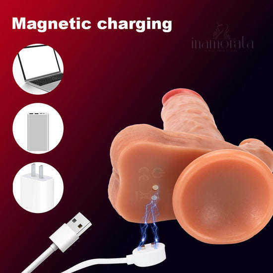 Lifelike Vibrating Dildo with Clitoral Stimulator and Remote Control