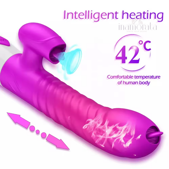 Dual Action Thrusting Rabbit Vibrator