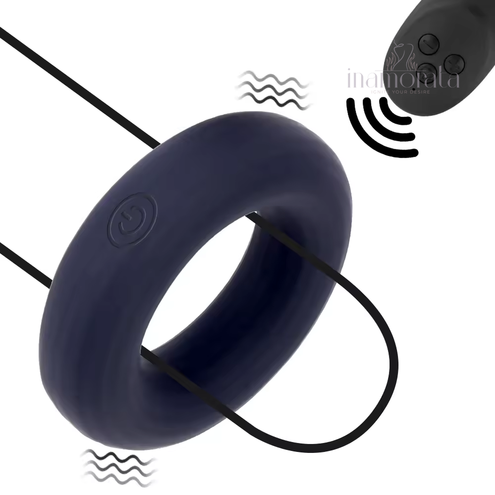 Wireless Remote Vibrating Cock Ring for Enhanced Pleasure