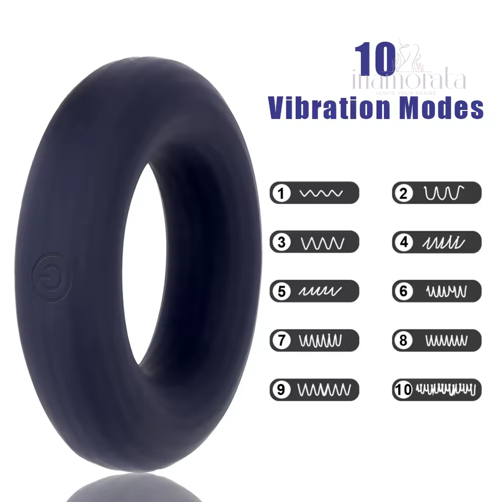 Wireless Remote Vibrating Cock Ring for Enhanced Pleasure