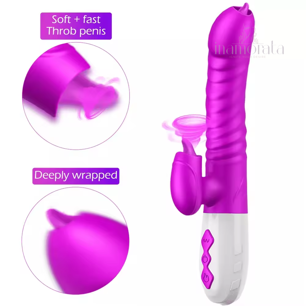 Dual Action Thrusting Rabbit Vibrator