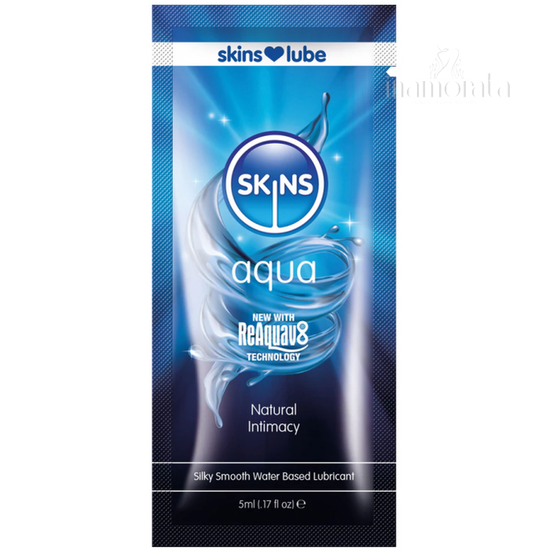 Skins Aqua Water Based Lubricant - 5ml Foil