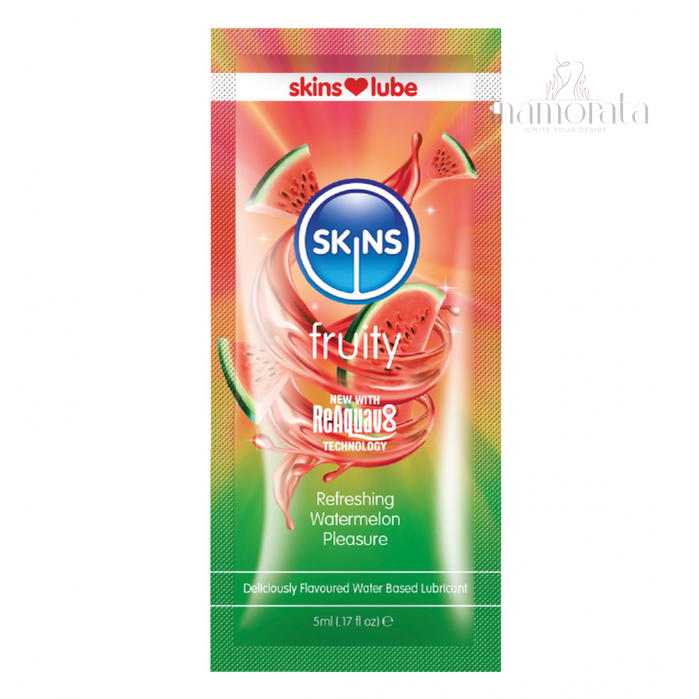 Skins Watermelon Water Based Lubricant - 5ml Foil