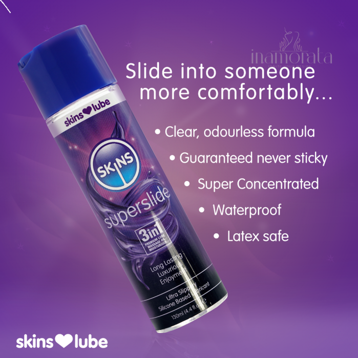 Skins Superslide Silicone Based Lubricant 4.4 fl oz (130ml)