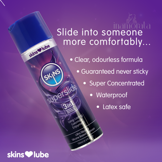 Skins Superslide Silicone Based Lubricant 4.4 fl oz (130ml)