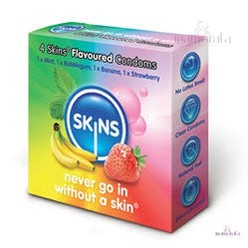 Skins Condoms Flavoured 4 Pack